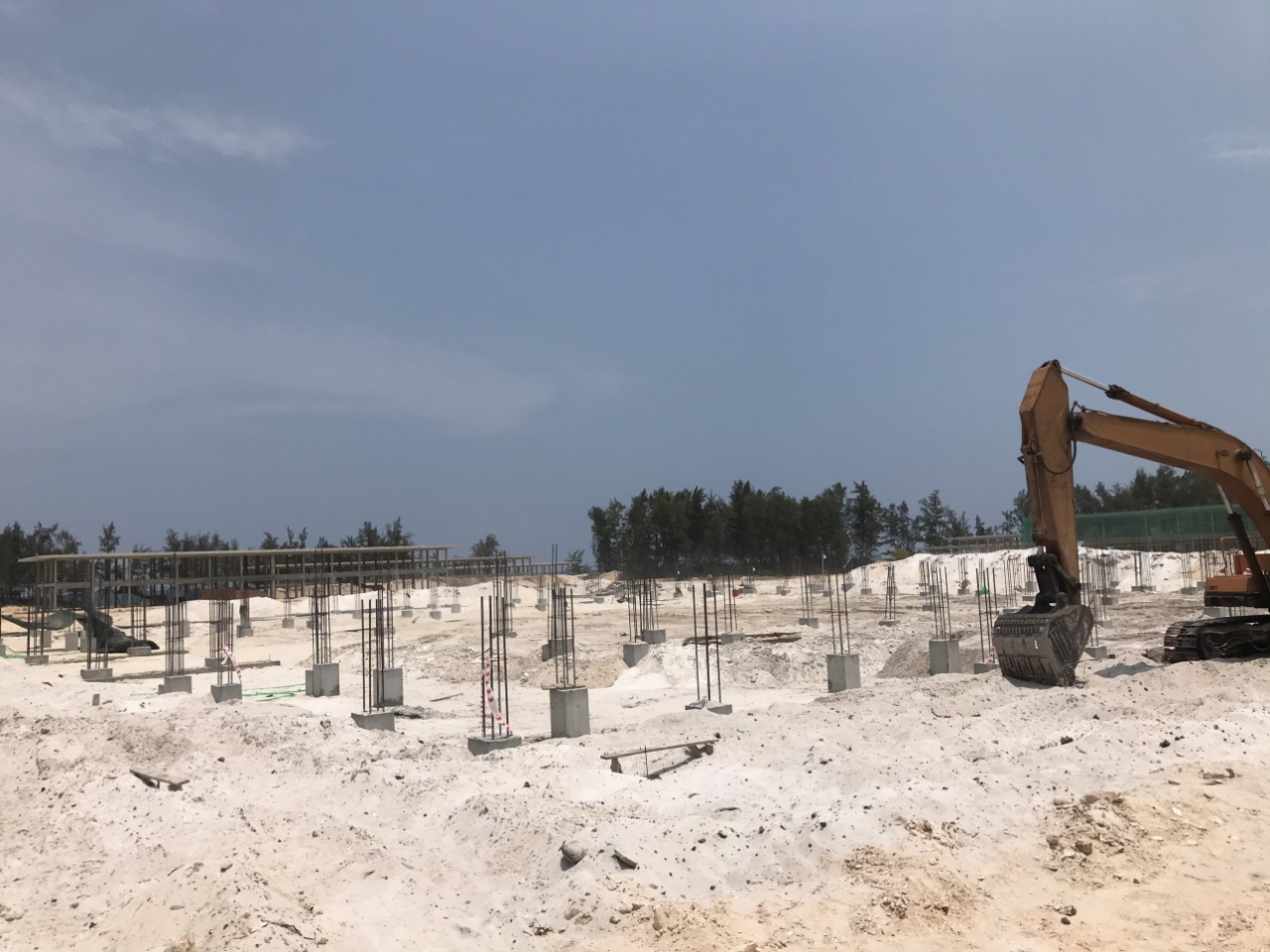 Ảnh thi công nhà lễ tân
