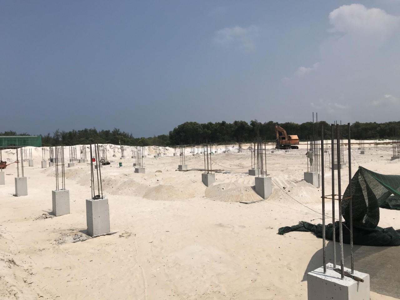 Ảnh thi công nhà lễ tân