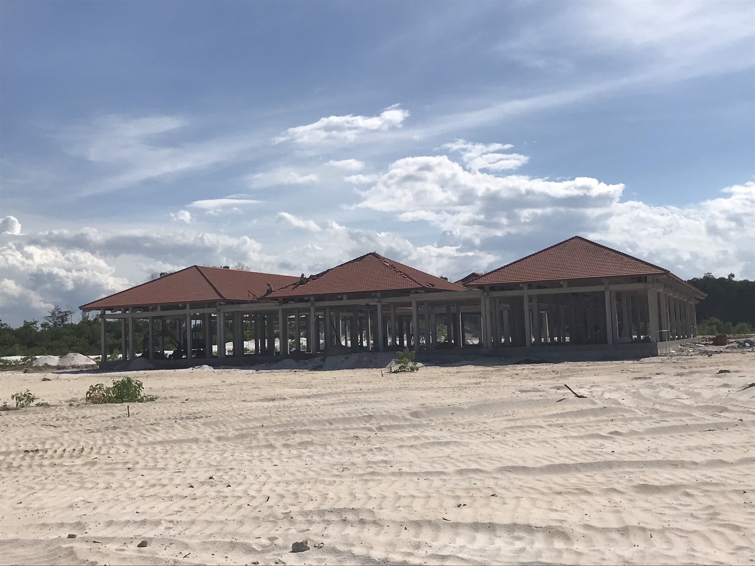 Ảnh thi công nhà lễ tân
